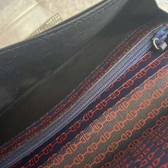 Gucci Black Long Wallet with Orange Horse Bit Pattern w/COA - Picture 14 of 16